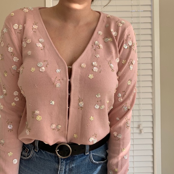 Worth Sweaters - Hand beaded cardigan